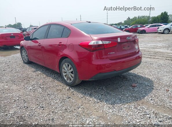 KNAFX4A68G5508033 2016 KIA FORTE Red Задня ліва чверть