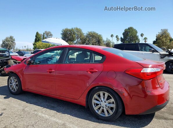 KNAFX4A68G5544823 2016 KIA FORTE Red უკანა მარცხენა