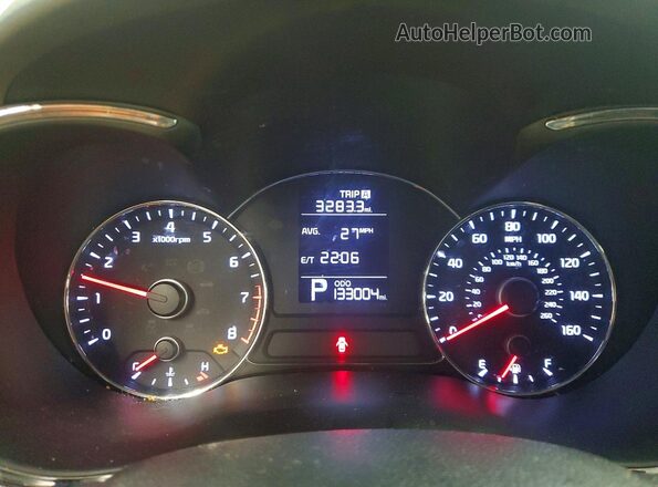 KNAFX4A6XG5580190 2016 KIA FORTE Blue Vista del cuadro de instrumentos