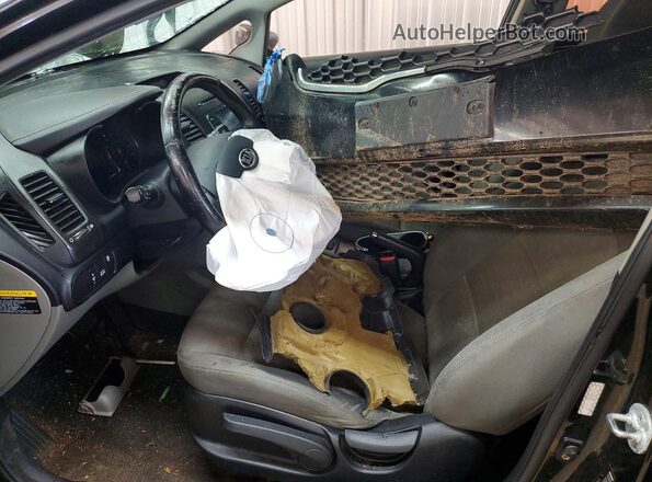 KNAFX4A89G5518149 2016 KIA FORTE Black წინა სალონის ხედი