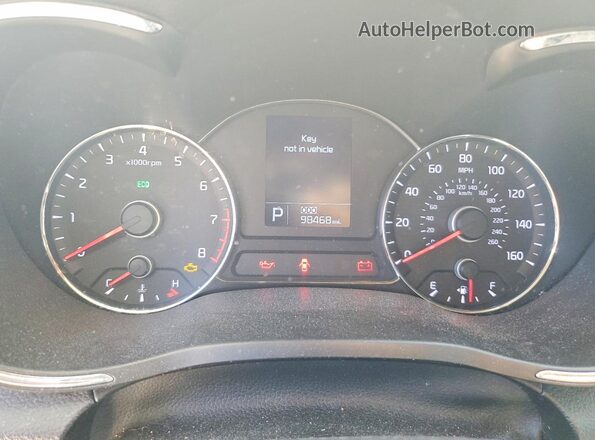 KNAFX6A87G5659037 2016 KIA FORTE White Սարքավորումների վահանակի տեսք