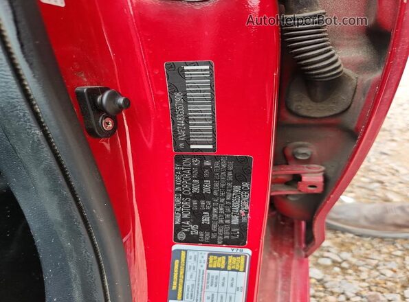 KNAFZ4A83G5571908 2016 KIA FORTE Red ძრავის განყოფილების ხედი