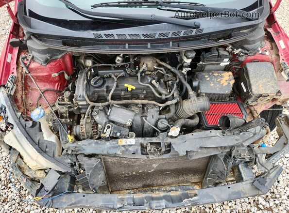 KNAFZ4A83G5571908 2016 KIA FORTE Red უკანა სალონის ხედი