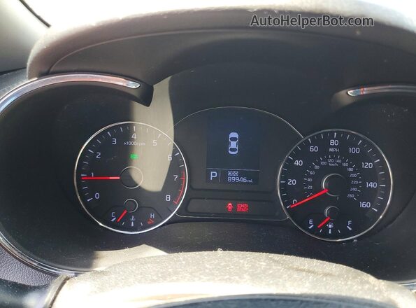 KNAFZ4A8XG5553406 2016 KIA FORTE White Вид щитка приладів