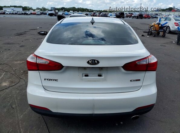 KNAFZ4A8XG5553406 2016 KIA FORTE White Вид ззаду