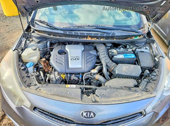 KNAFZ5A35G5592172 2016 KIA FORTE Silver უკანა სალონის ხედი