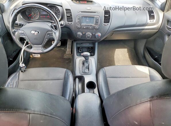 KNAFZ5A36G5590141 2016 KIA FORTE Black Вид панелі приладів