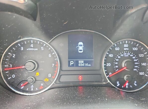 KNAFZ5A36G5590141 2016 KIA FORTE Black Вид щитка приладів