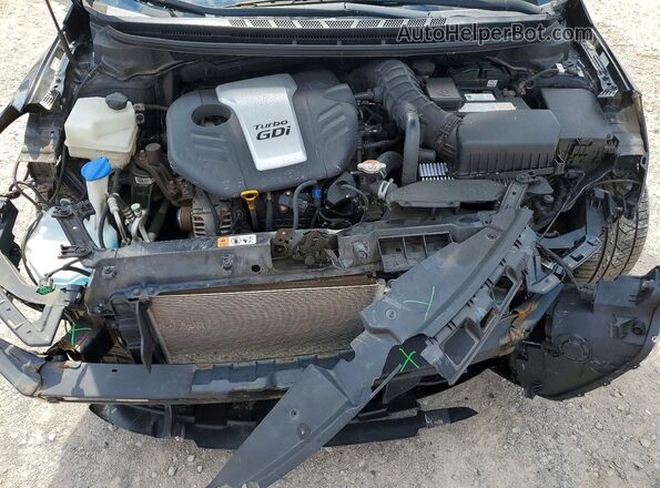 KNAFZ5A36G5590141 2016 KIA FORTE Black Вид задньої частини салону