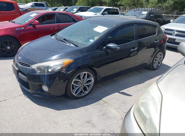 KNAFZ5A3XG5583676 2016 KIA FORTE Black Առջևի ձախ երեք քառորդ տեսարան