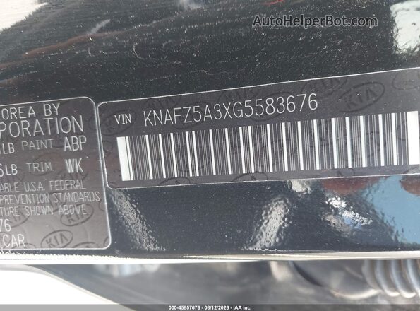 KNAFZ5A3XG5583676 2016 KIA FORTE Black Շարժիչի բաժամունքի տեսք