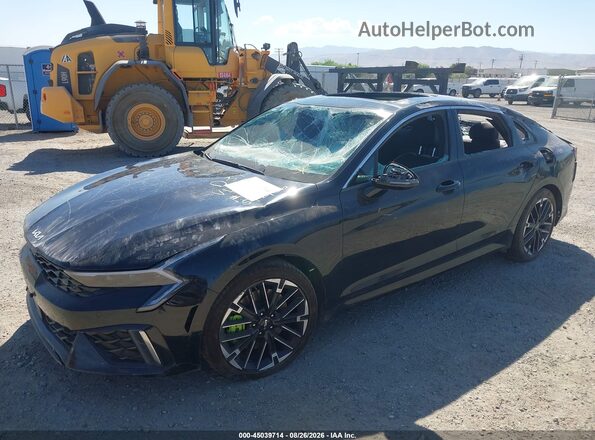 KNAG44J83S5340650 2025 KIA K5 Black Առջևի ձախ երեք քառորդ տեսարան