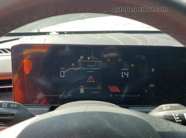 KNAG64J76T5418602 2026 KIA K5 Black Vista del cuadro de instrumentos