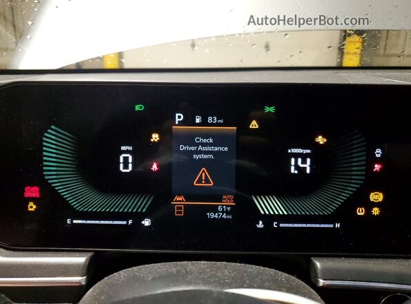 KNAG64J77S5286397 2025 KIA K5 Silver ხელსაწყოთა პანელის ხედი