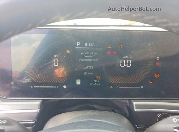 KNAG64J7XS5288077 2025 KIA K5 Gray Вид щитка приладів