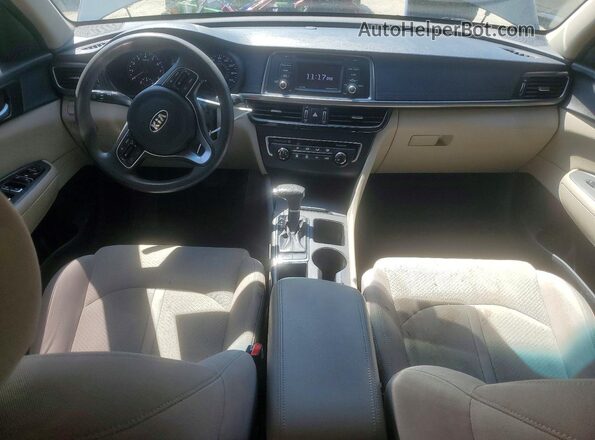 KNAGT4L30G5070983 2016 KIA OPTIMA Gray Առջևի վահանակի տեսք