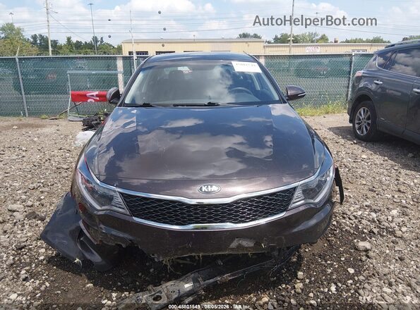 KNAGT4L39J5233993 2018 KIA OPTIMA Коричневый Вид задней части салона
