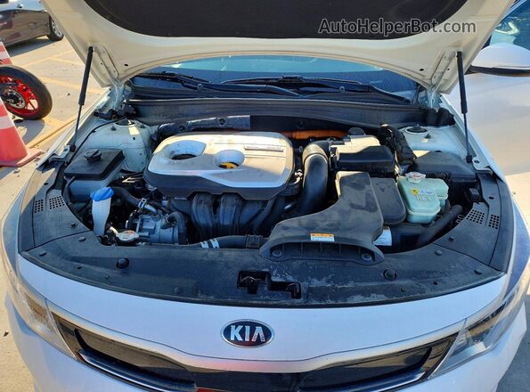 KNAGT4LE3H5016242 2017 KIA OPTIMA Белый Вид задней части салона