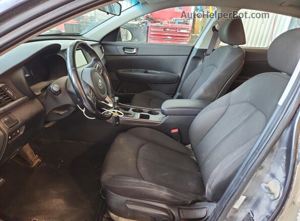 KNAGT4LE9H5018531 2017 KIA OPTIMA Gray Widok wnętrza z przodu