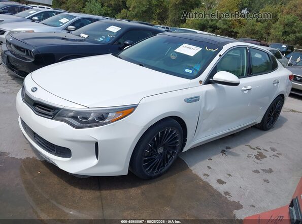 KNAGU4LE0H5010959 2017 KIA OPTIMA HYBRID Белый Передняя левая четверть