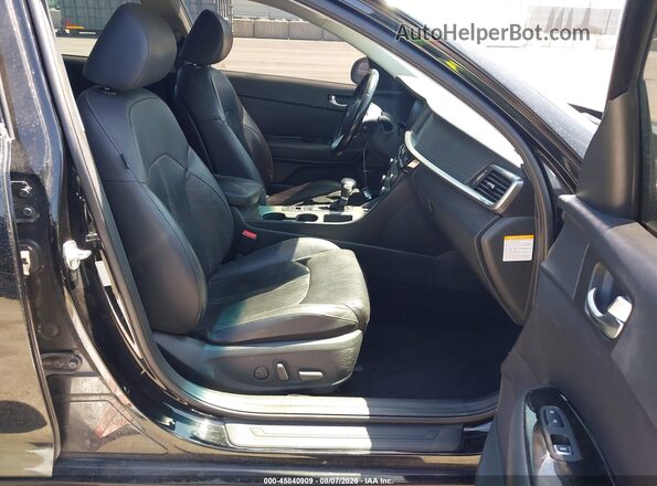 KNAGU4LE0L5037636 2020 KIA OPTIMA HYBRID Black წინა სალონის ხედი