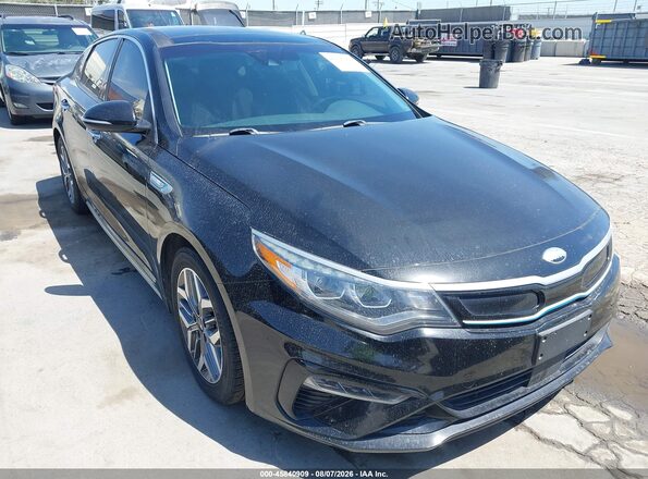 KNAGU4LE0L5037636 2020 KIA OPTIMA HYBRID Black წინა ხედი