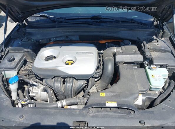 KNAGU4LE0L5037636 2020 KIA OPTIMA HYBRID Black უკანა ხედი