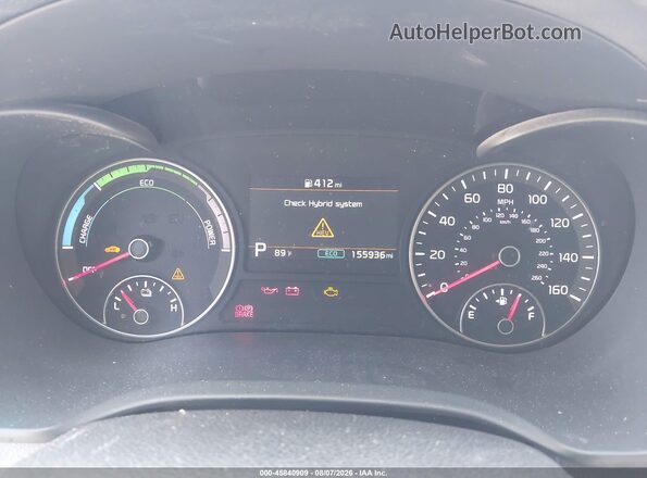 KNAGU4LE0L5037636 2020 KIA OPTIMA HYBRID Black უკანა სავარძლების ხედი