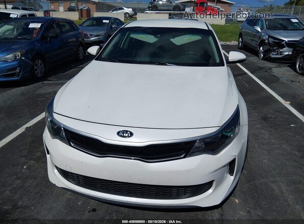 KNAGU4LE1H5014017 2017 KIA OPTIMA HYBRID Белый Вид щитка приборов