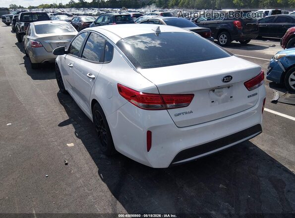 KNAGU4LE1H5014017 2017 KIA OPTIMA HYBRID Белый Задняя левая четверть