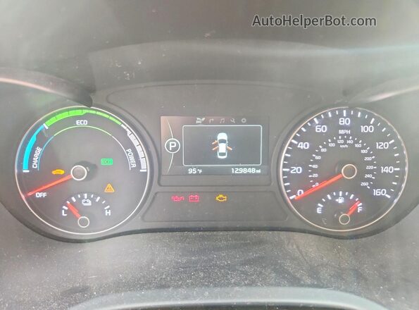 KNAGU4LE2H5012339 2017 KIA OPTIMA Blue Widok zestawu wskaźników