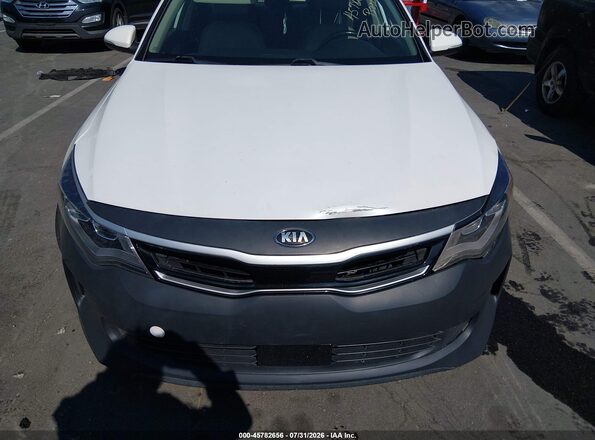 KNAGU4LE3H5013788 2017 KIA OPTIMA HYBRID White Սարքավորումների վահանակի տեսք