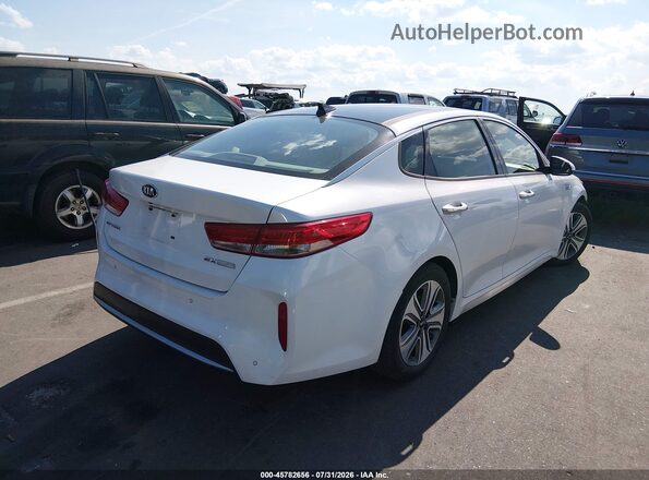 KNAGU4LE3H5013788 2017 KIA OPTIMA HYBRID White Հետևի աջ