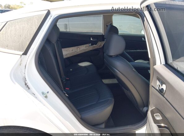 KNAGU4LE5L5045425 2020 KIA OPTIMA HYBRID White VIN კოდის სტიკერის ხედი