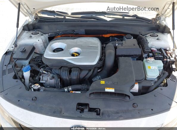 KNAGU4LE5L5045425 2020 KIA OPTIMA HYBRID White უკანა ხედი