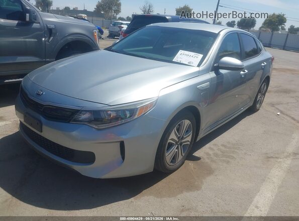 KNAGV4LD4H5007616 2017 KIA OPTIMA PLUG-IN HYBRID Gray წინა ხედი
