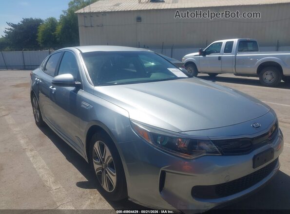 KNAGV4LD4H5007616 2017 KIA OPTIMA PLUG-IN HYBRID Gray უკანა სალონის ხედი