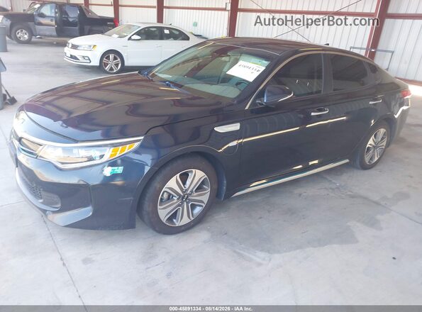 KNAGV4LD6H5011022 2017 KIA OPTIMA PLUG-IN HYBRID Blue წინა მარცხენა ხედი სამი მეოთხედიდან