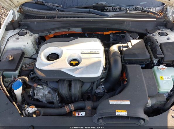 KNAGV4LD6H5012901 2017 KIA OPTIMA PLUG-IN HYBRID White უკანა ხედი