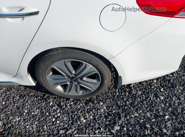 KNAGV4LD6H5012901 2017 KIA OPTIMA PLUG-IN HYBRID White წინა ხედი