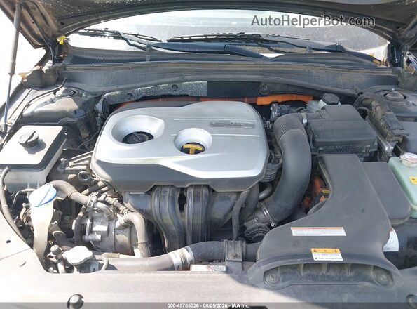 KNAGV4LD7H5009344 2017 KIA OPTIMA PLUG-IN HYBRID Black უკანა ხედი