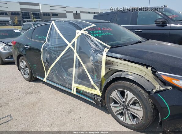 KNAGV4LD7H5009344 2017 KIA OPTIMA PLUG-IN HYBRID Black წინა ხედი