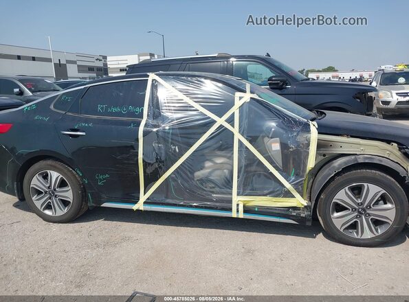 KNAGV4LD7H5009344 2017 KIA OPTIMA PLUG-IN HYBRID Black უკანა სალონის ხედი