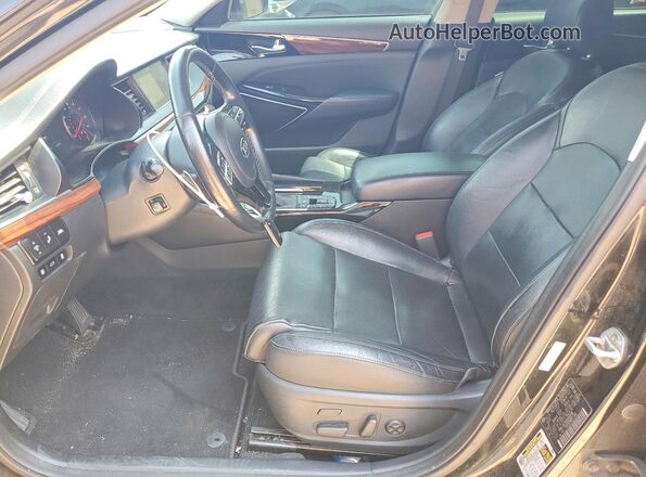 KNALC4J10H5069298 2017 KIA CADENZA Black Вид салону спереду