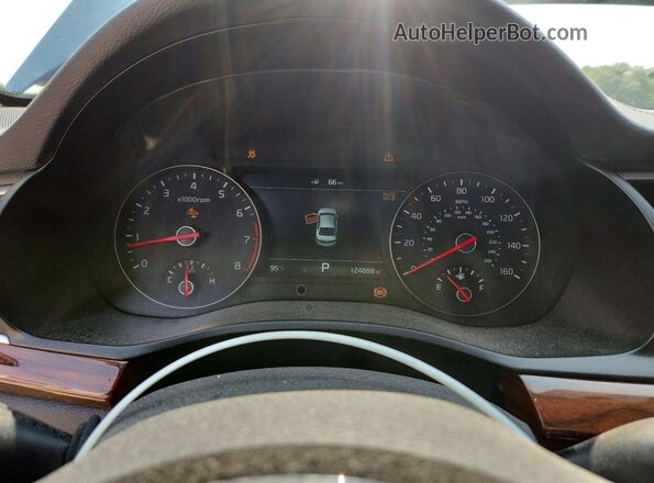 KNALC4J18J5098571 2018 KIA CADENZA Blue Instrument cluster view