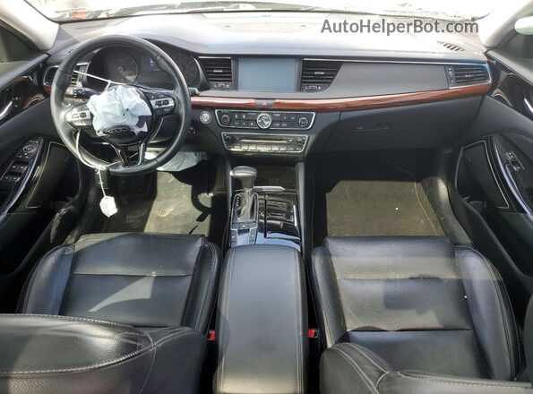 KNALC4J19H5045940 2017 KIA CADENZA White Առջևի վահանակի տեսք