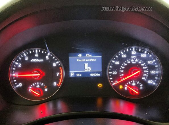 KNALC4J19H5082101 2017 KIA CADENZA White Вид щитка приладів