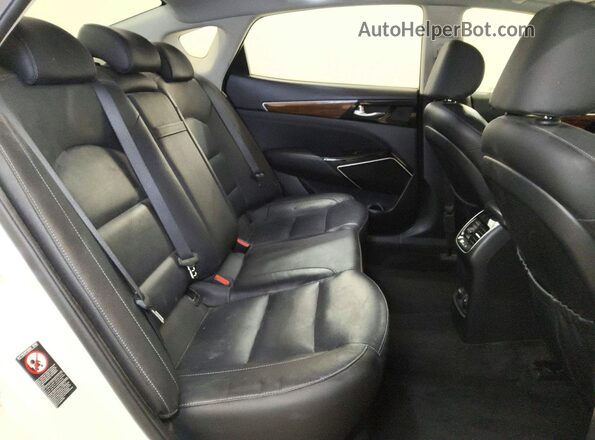 KNALC4J19H5082101 2017 KIA CADENZA White Вид задніх сидінь