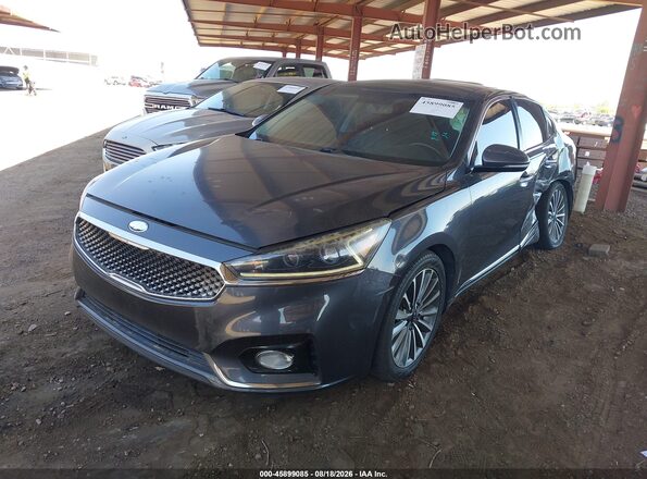 KNALC4J1XH5084620 2017 KIA CADENZA Gray Առջևի ձախ երեք քառորդ տեսարան