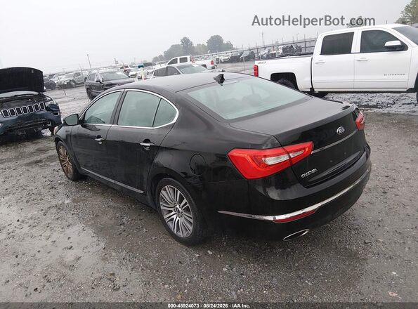 KNALN4D75G5215221 2016 KIA CADENZA Black Trasero izquierdo